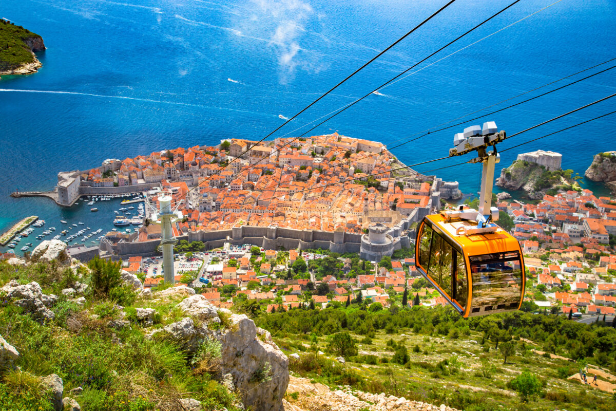 aerial of dubrovnik