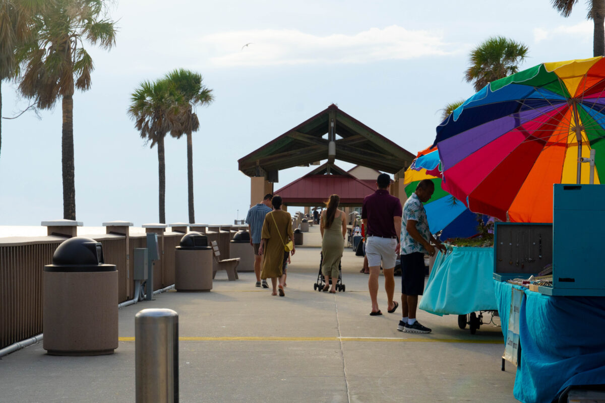 Vendors on Pier 60, Clearwater Beach, Florida.