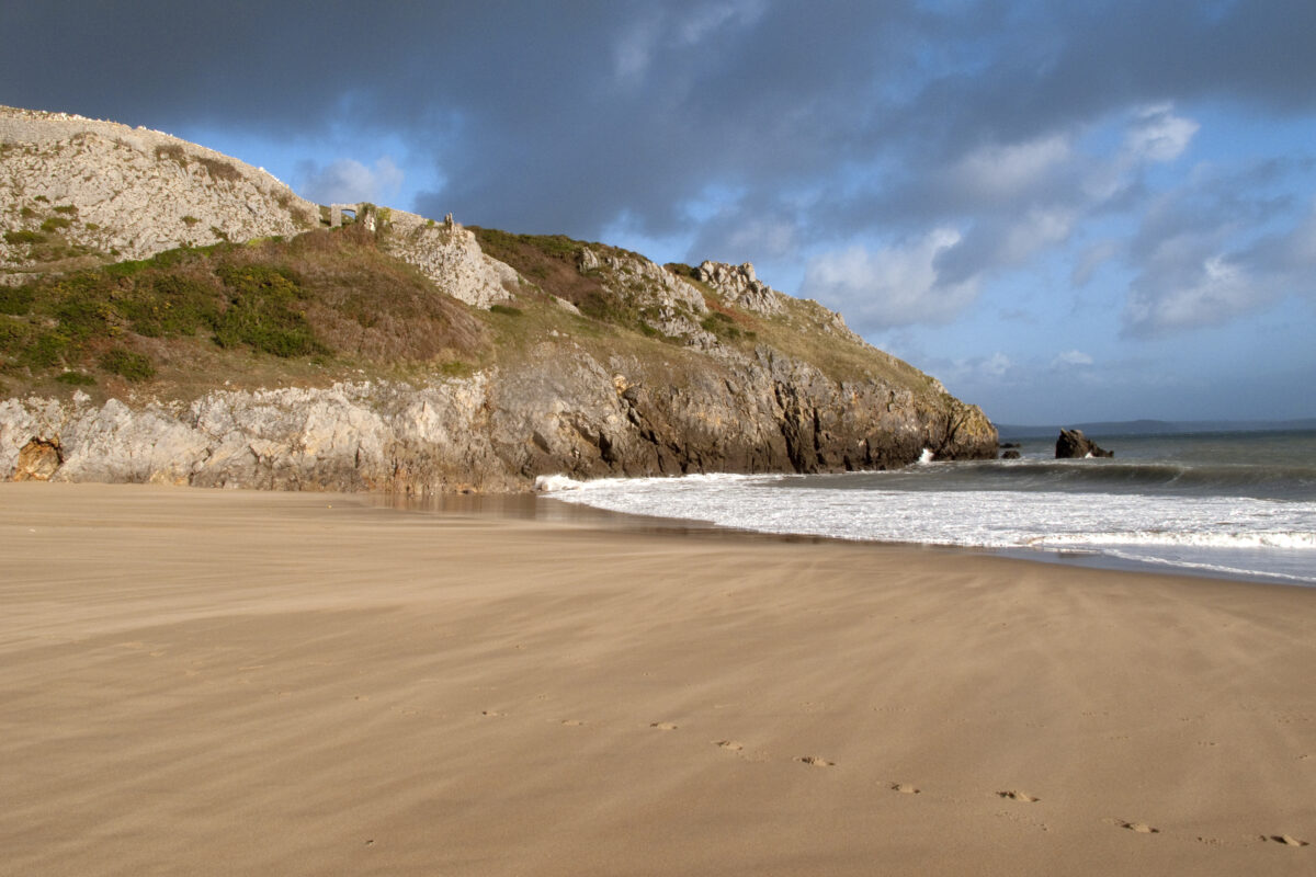 UK, Wales, Pembrokeshire, Barafundle Bay.