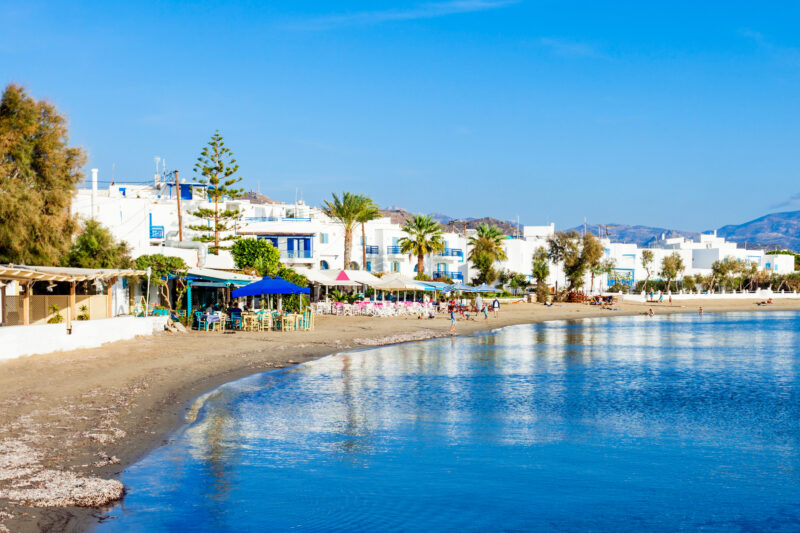 Naxos city beach, Greece.