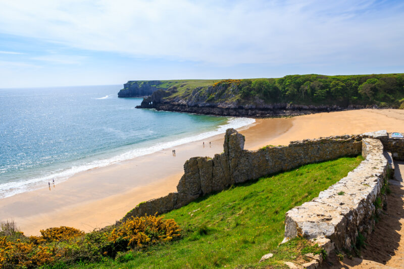 Barafundle Bay Wales.