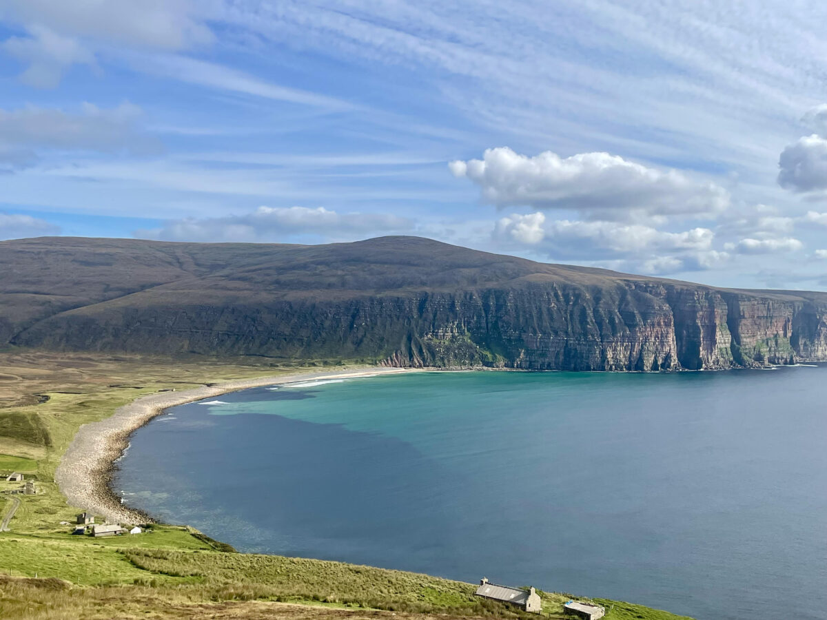 Beach at Hoy toward Man of Hoy