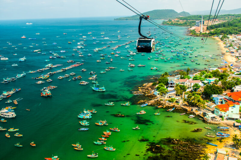 The Longest Cable Car, Phu Quoc Island in Vietnam