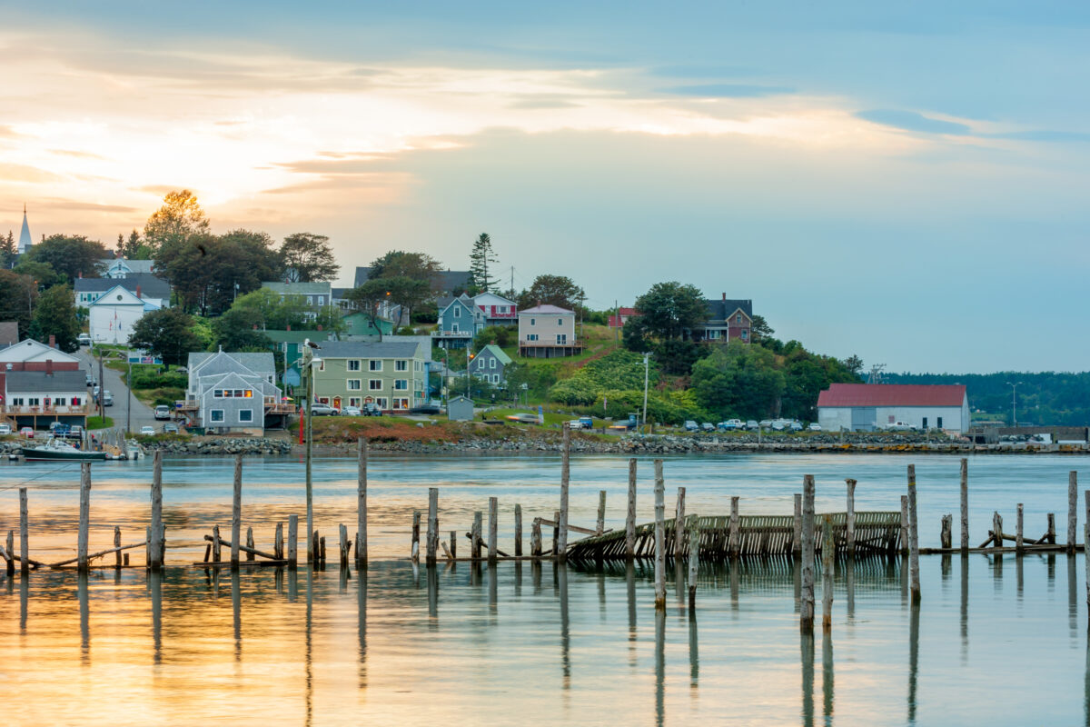 Sunset over Lubec, Maine