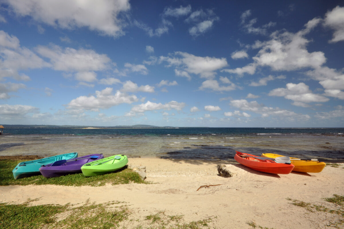 Kayaks on Efate Island, Vanuatu