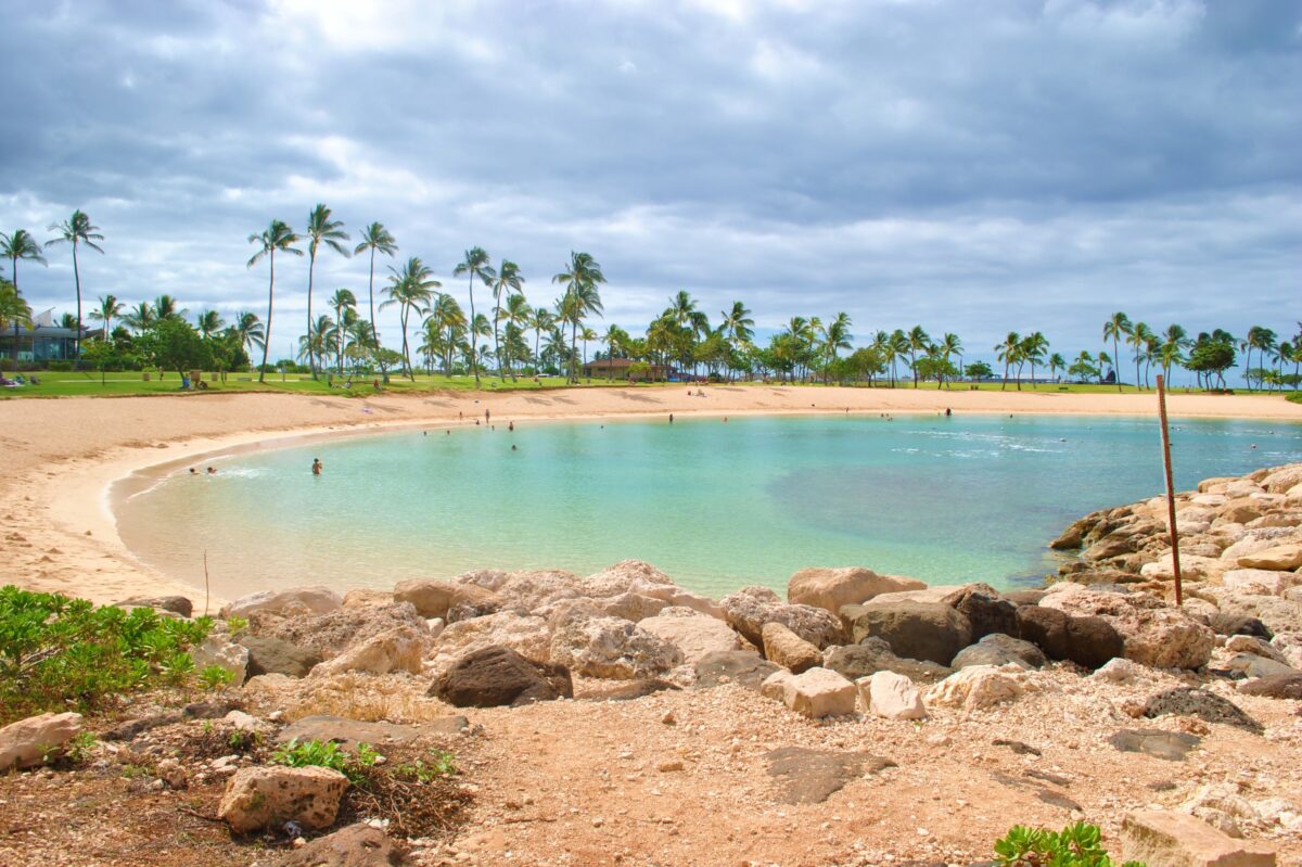 One of the lagoons at Ko Olina on Oahu, Hawaii
