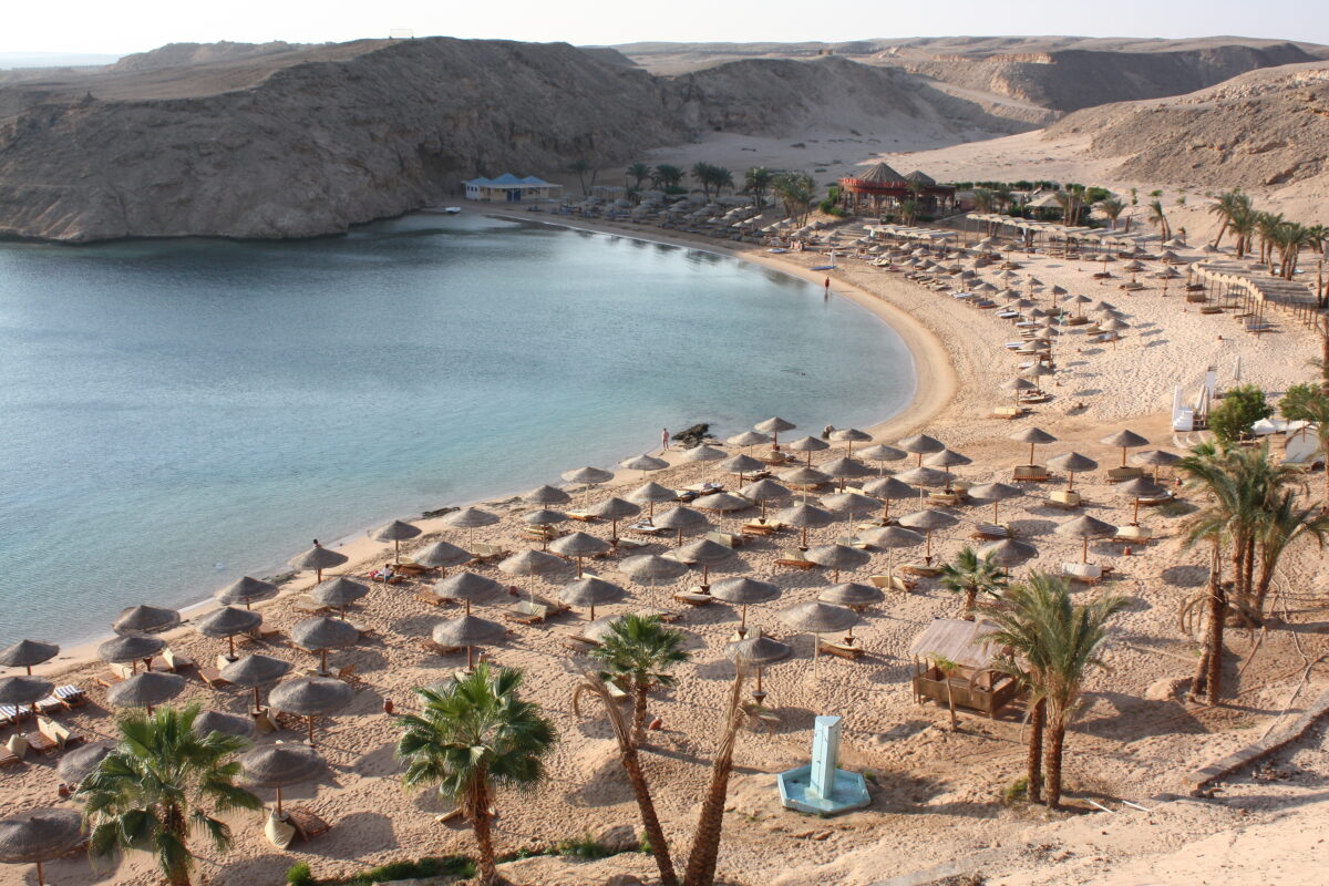 Beach in Makadi Bay, Hurghada, Egypt