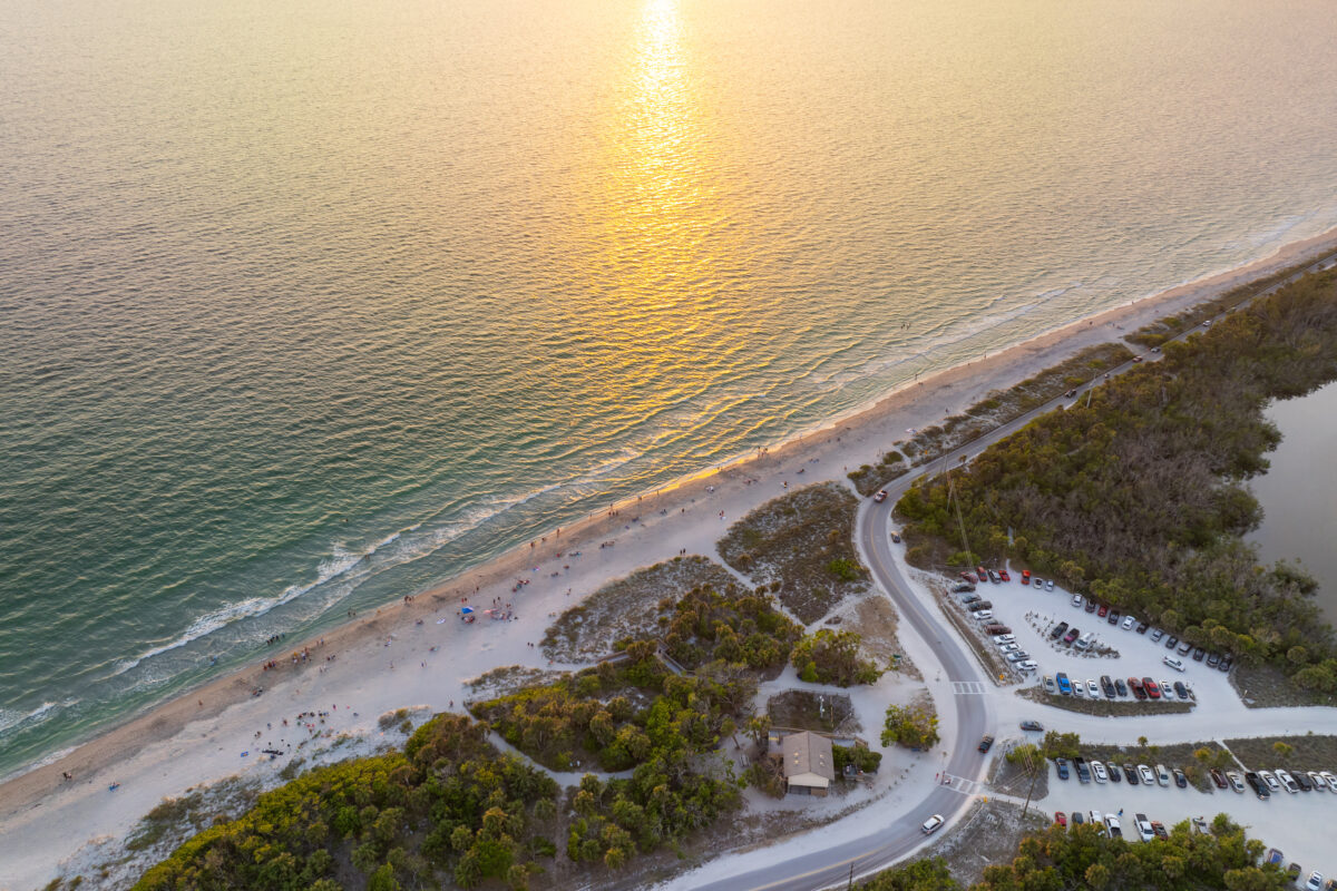 Blind Pass beach on Manasota Key, USA