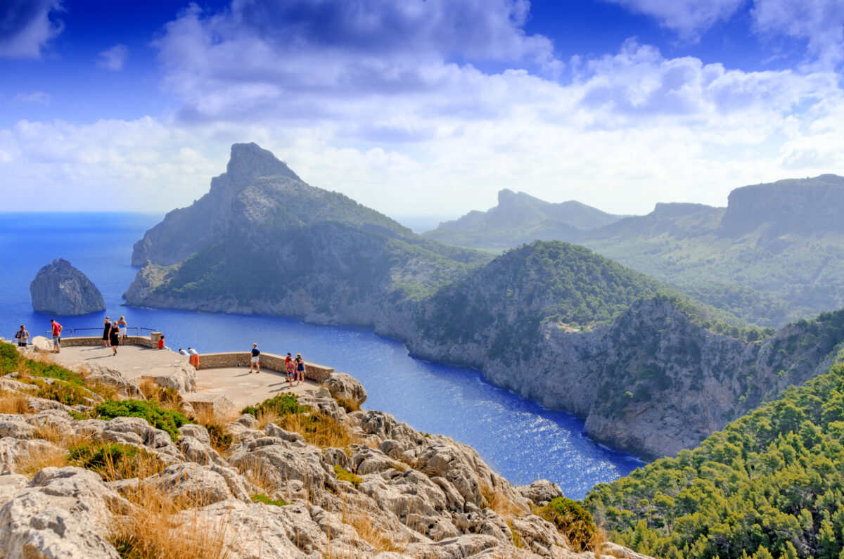 Mallorca landscape and view to Cape Formentor