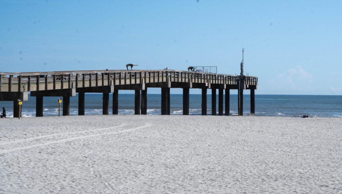 pier going into water, st augustine beach