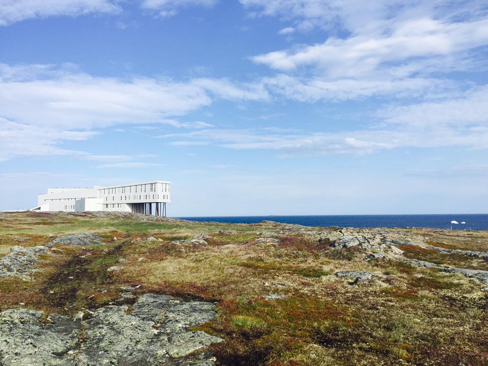 exterior of Fogo Island Inn