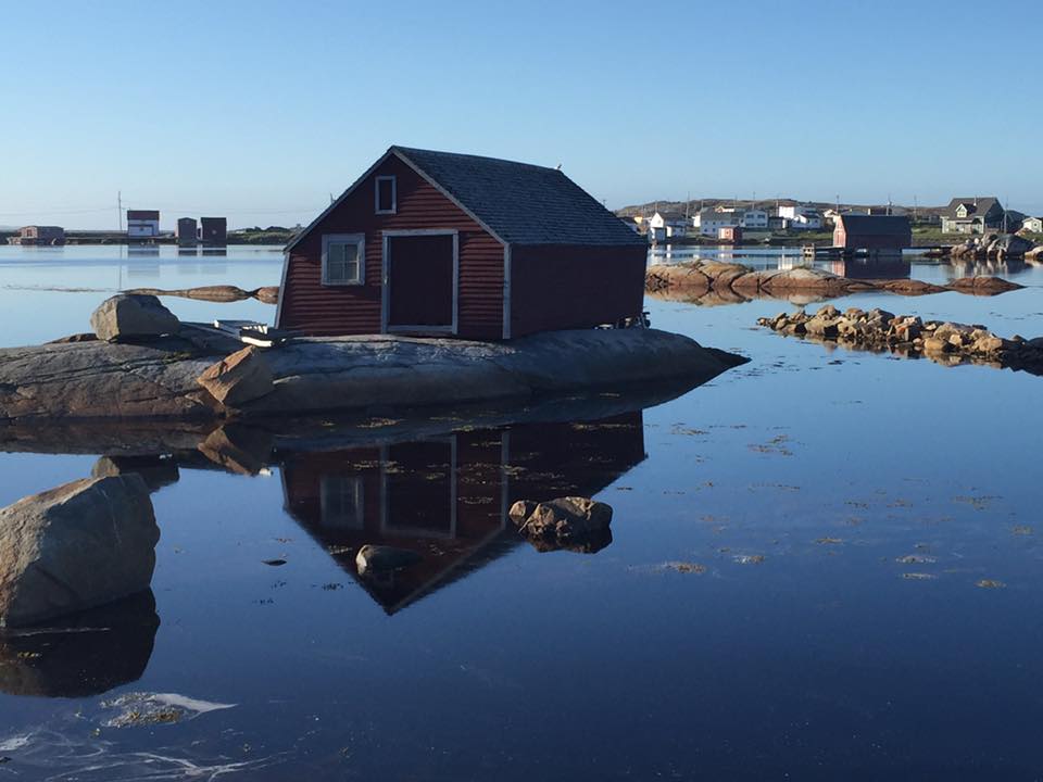 old fishing huts Fogo