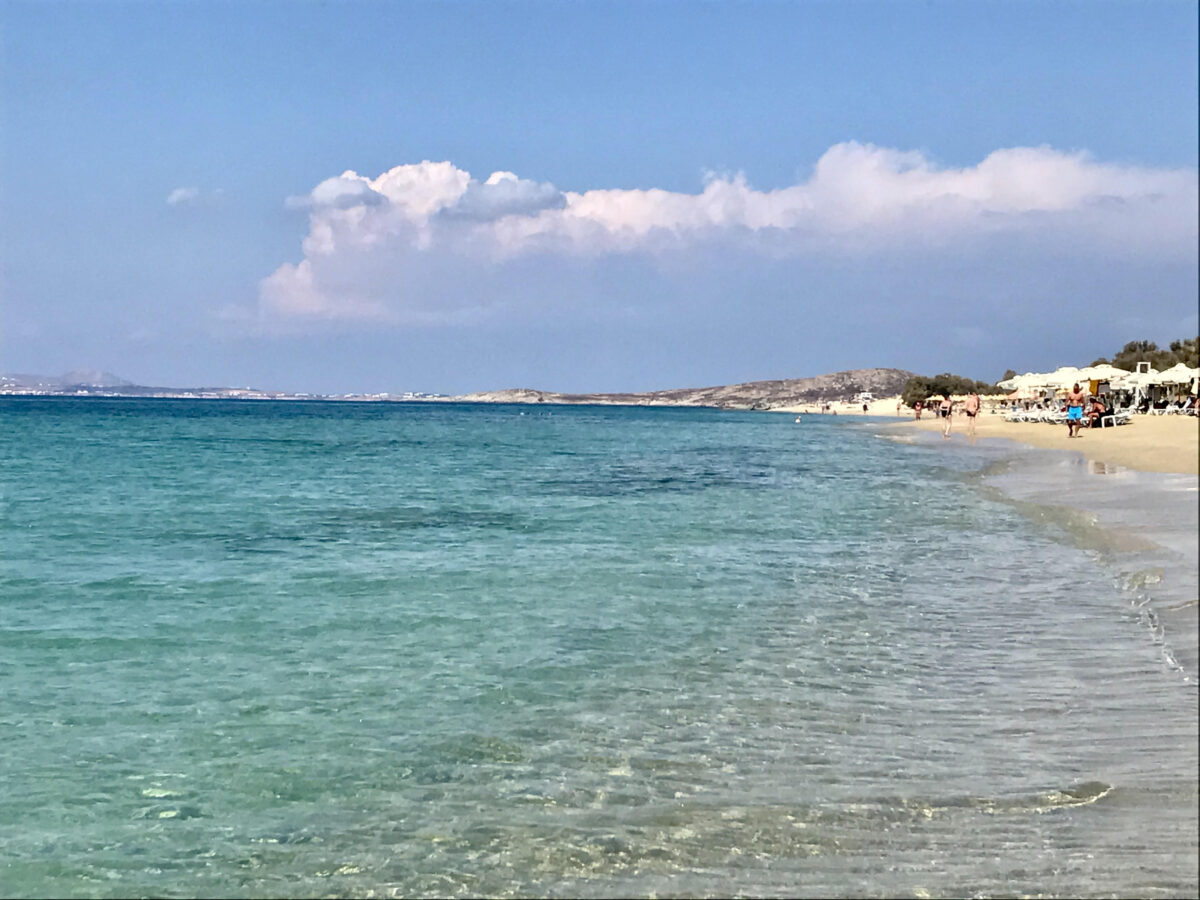 Plaka Beach near Naxos Town