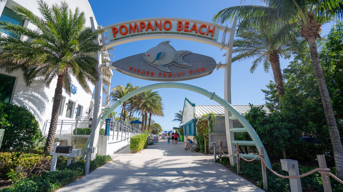 Pompano Beach Pier Sign