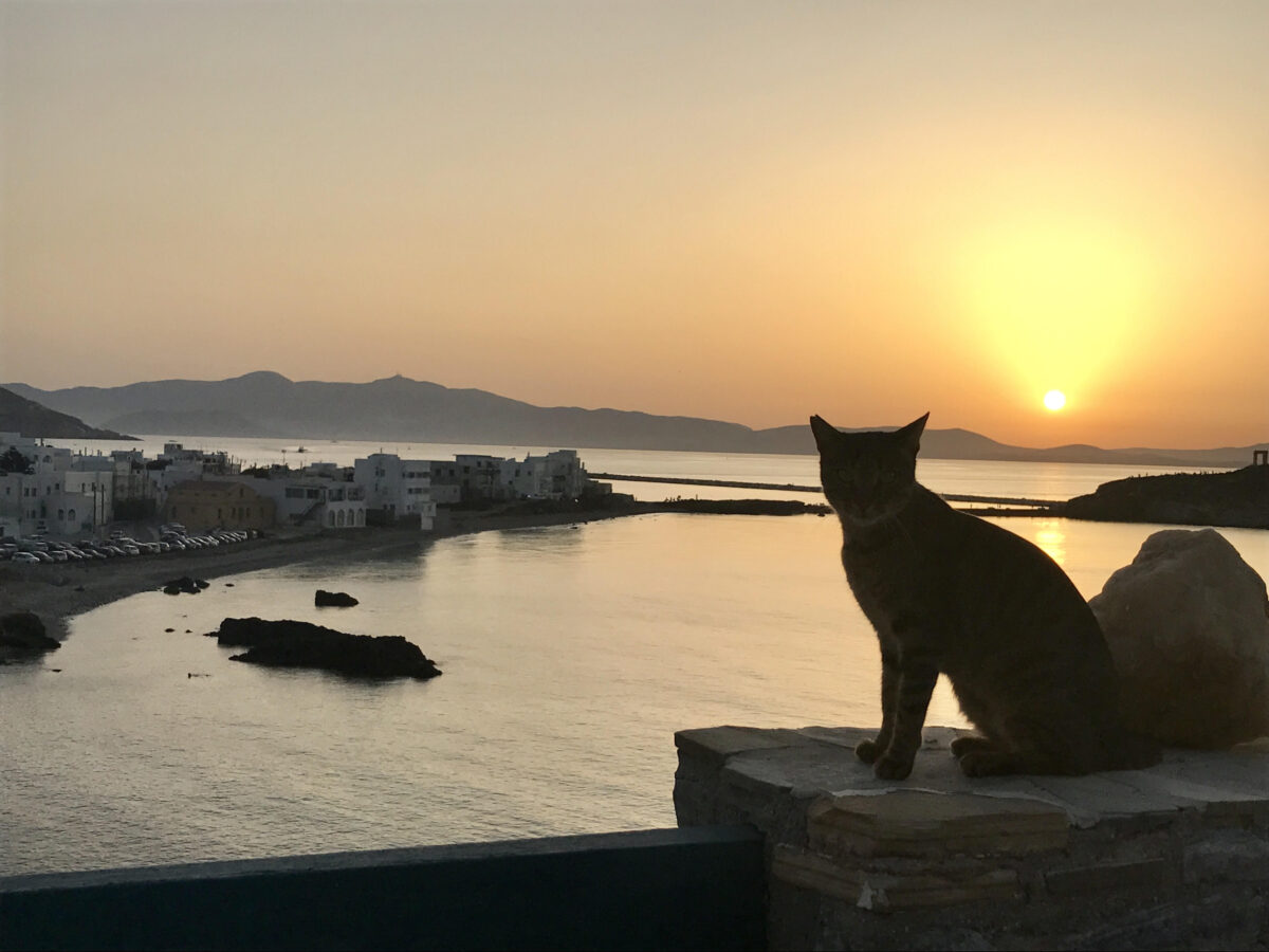 Sunset from Iliada Suites Naxos