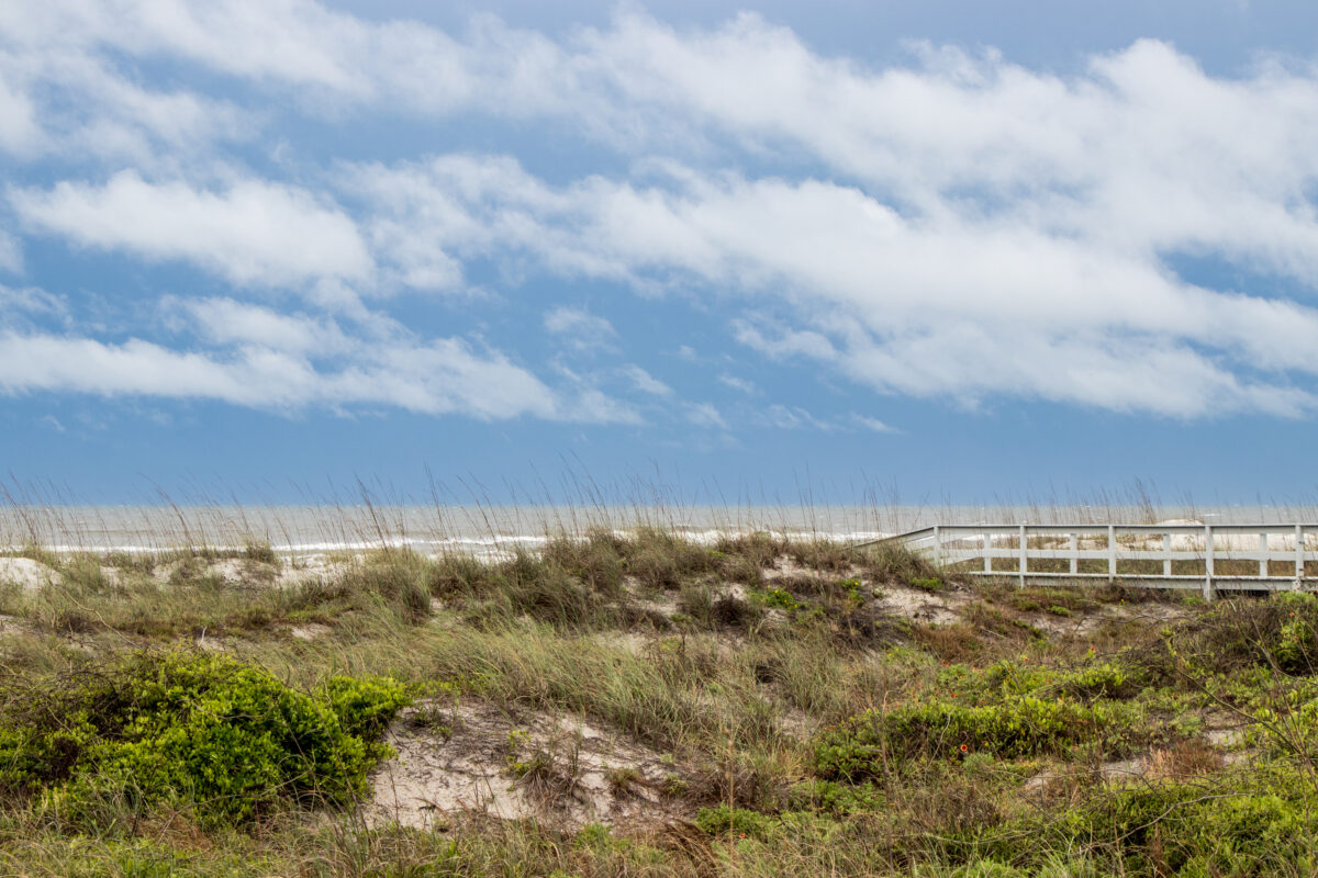 Sand dune at Butler Beach, St Augustine
