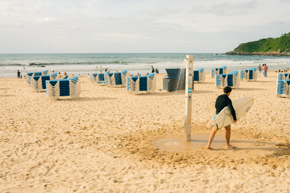 Playa de la Zurriola, San Sebastián, Spain