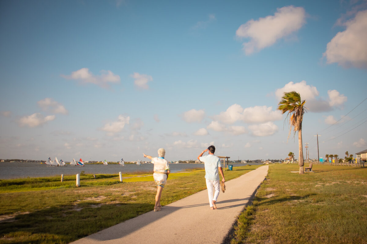 walking Rockport Texas