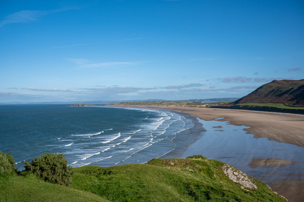 Rhossili Bay, The Gower, Wales. Rhossili Bay, The Gower Peninsula, Wales