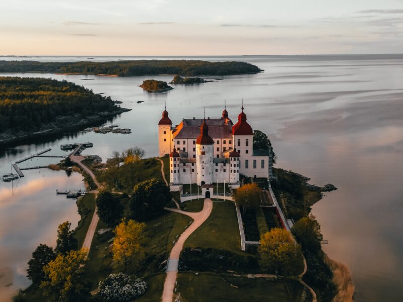 aerial of Tjuvholmen, Sweden