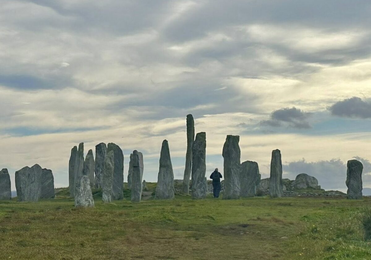 Callanish Standing Stones further back