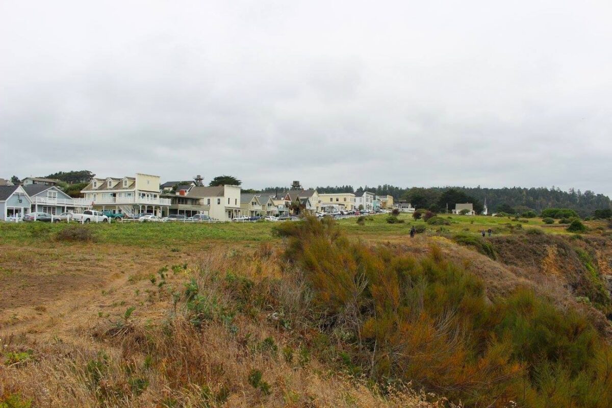 Mendocino on the coastal bluffs