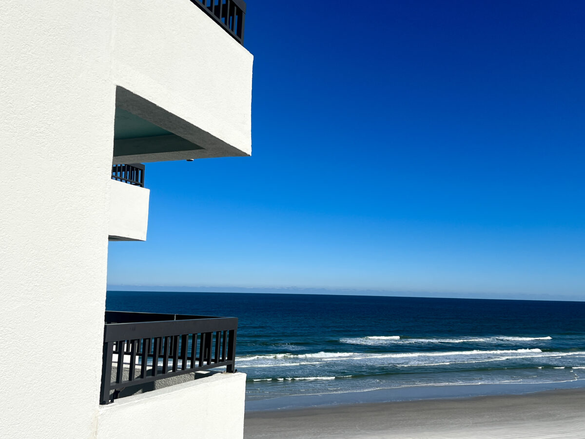 View from patio of Best Western Hotel_New Smyrna Beach_Florida
