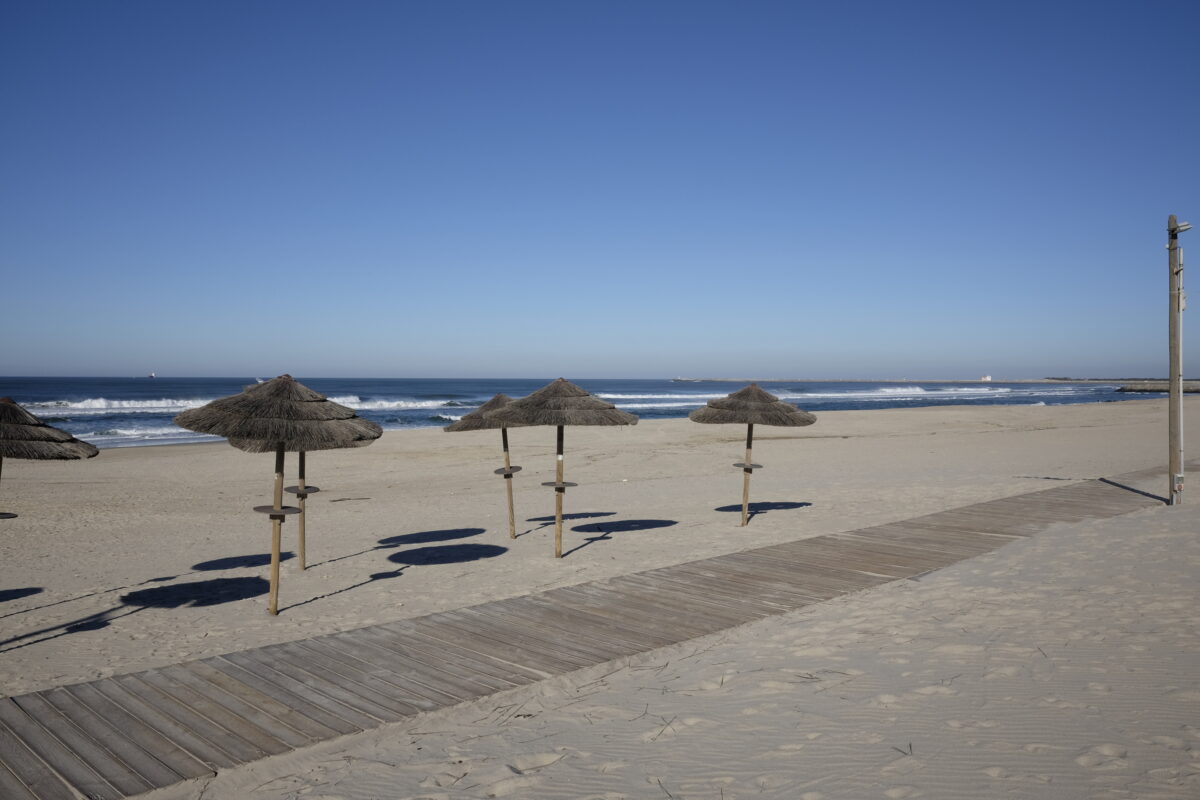 Praia de Costa Nova in Portugal
