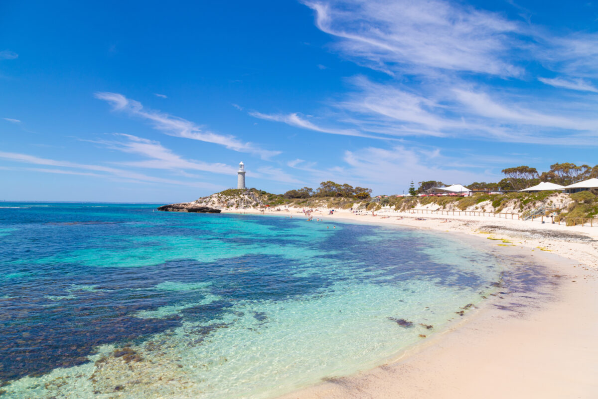 The beautiful Pinky Beach in Rottnest Island, Western Australia