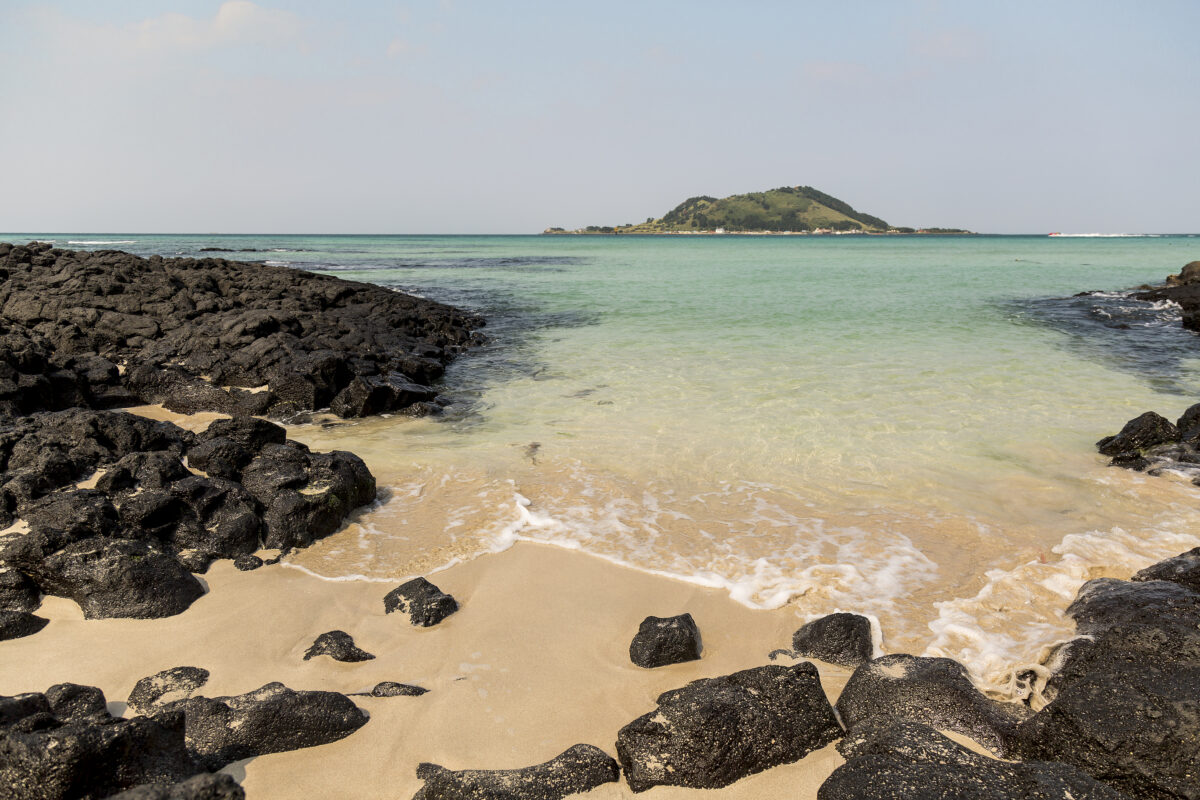 Hyeopjae beach in Jeju Island