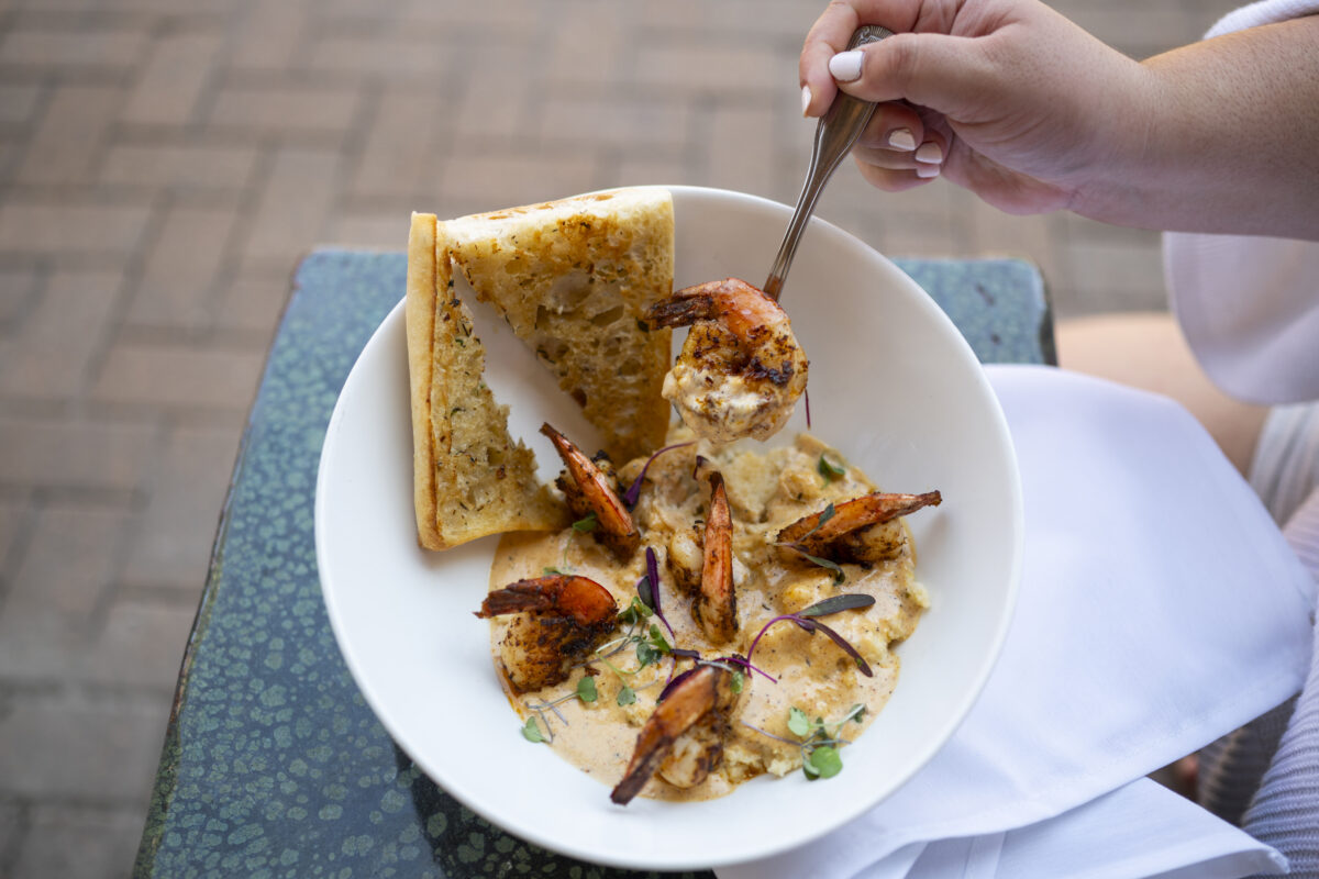 plated dish at Black Marlin, Port Aransas