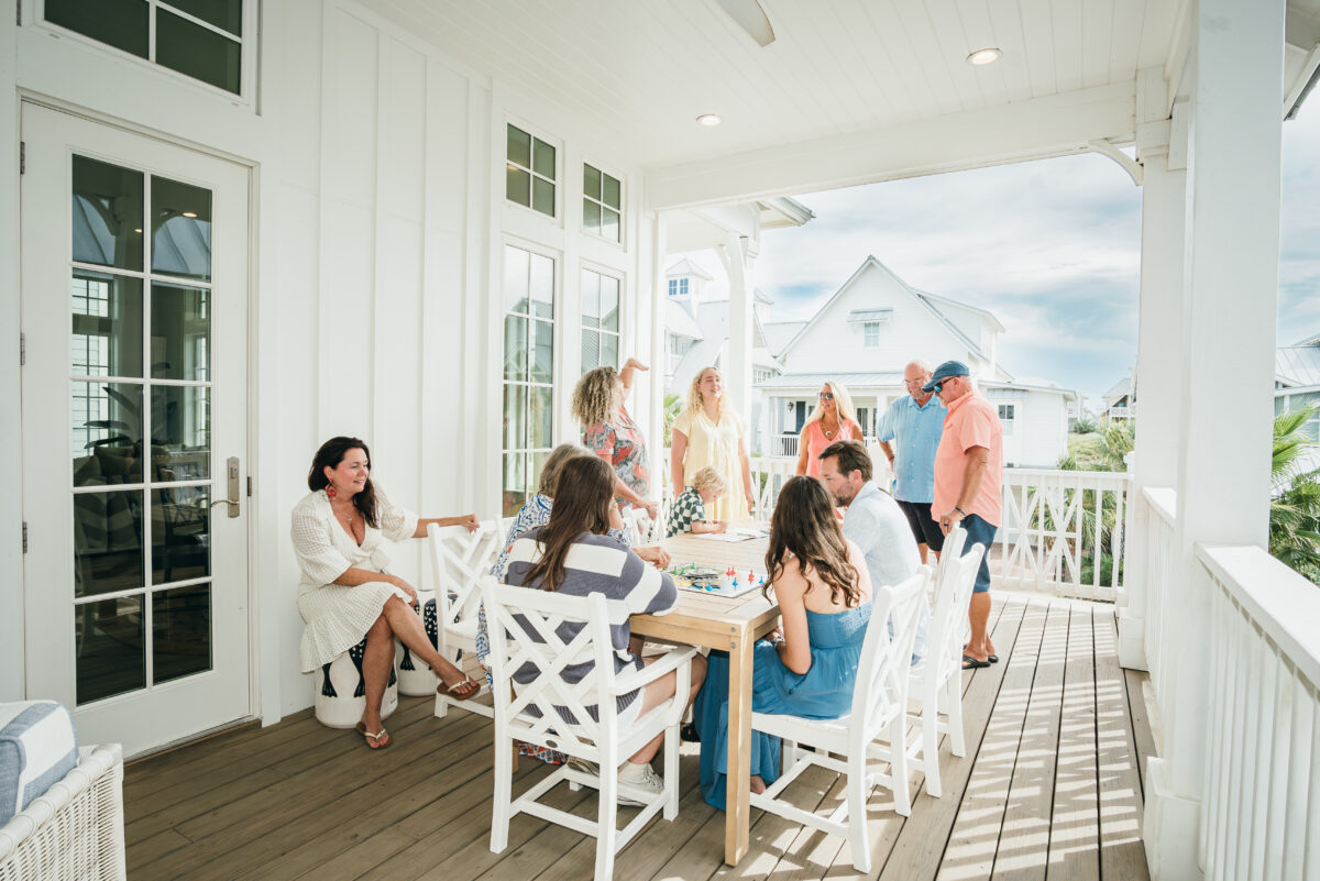outdoor living space at Cinnamon Shore