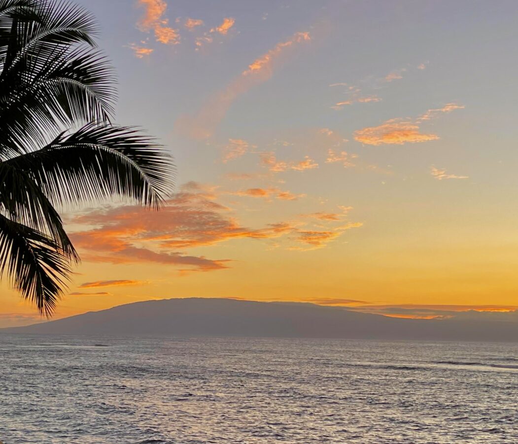 Molokai view from Maui balcony