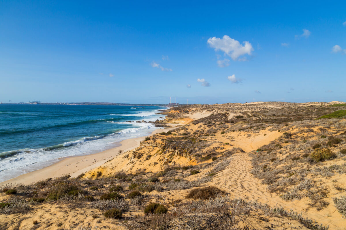 Landscape of Sao Torpes coast in Alentejo, Portugal
