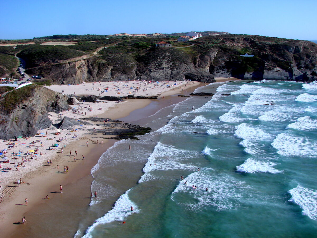 The beach at Zambujeira do Mar, Portugal