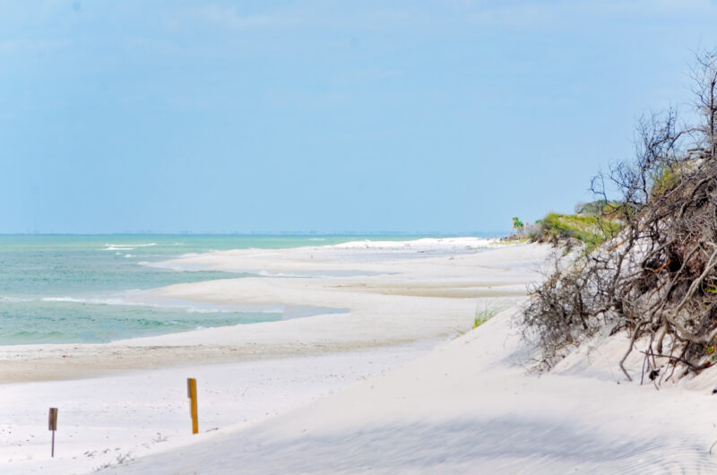 Beach in St. Joseph Peninsula State Park in Port St. Joe Florida