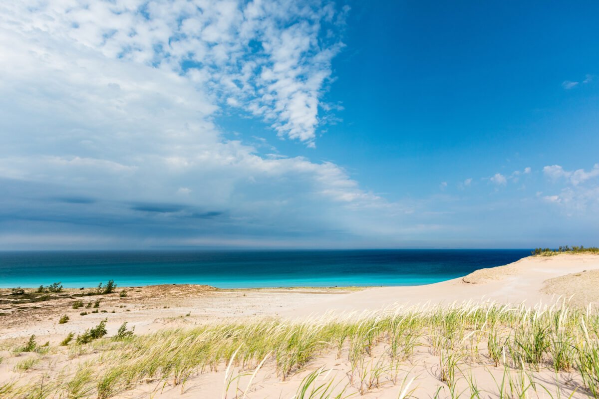 Azure Sky and Waters at Sleeping Bear Dunes National Lakeshore