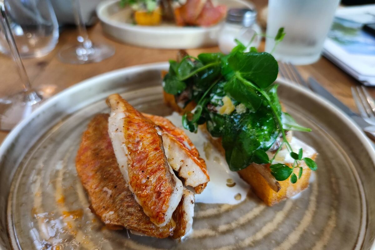 plated dish at La Plage