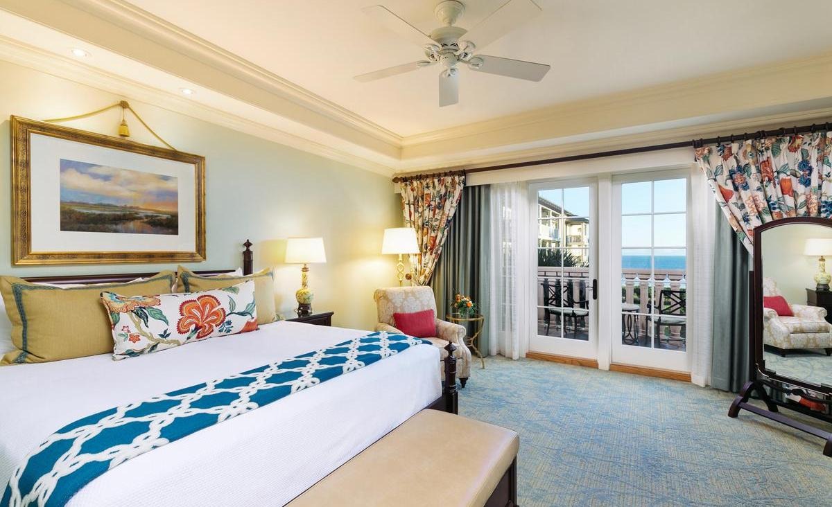 guest room at The Sanctuary at Kiawah Island Golf Resort