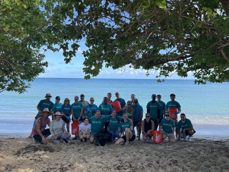 Group of people at Beach.com clean up_St. Croix USVI_Brandy Jo Hastings