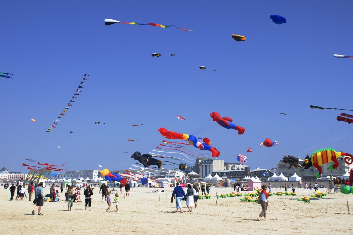 Flying kites festival, Berck-sur-Mer, France