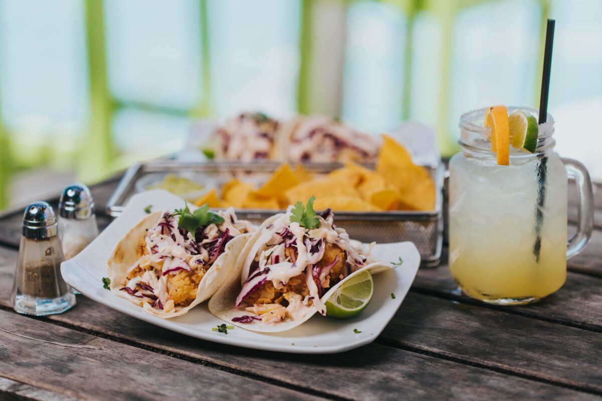 tacos at The Pelican’s Nest Seafood & Grill
