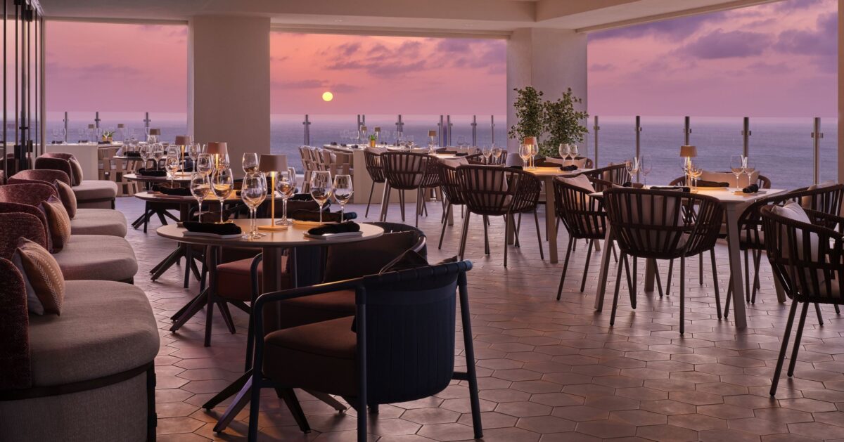 indoor dining and terrace at Akira Back