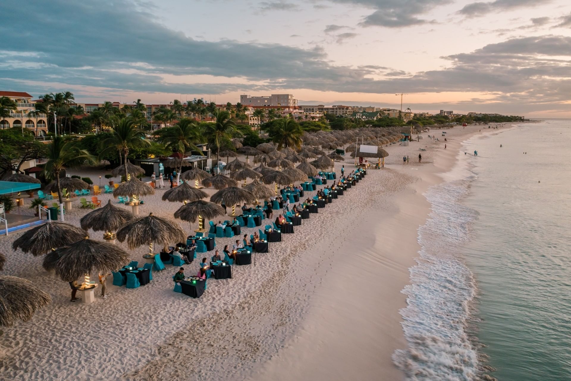 aerial of Passions on the Beach
