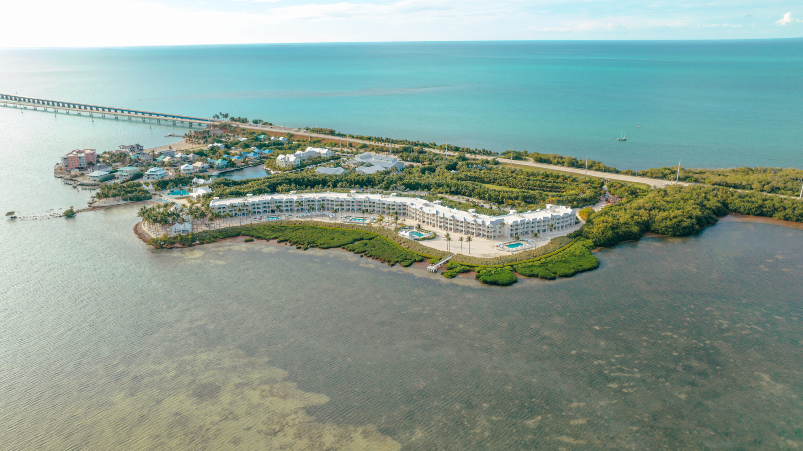 aerial of Isla Bella Beach Resort