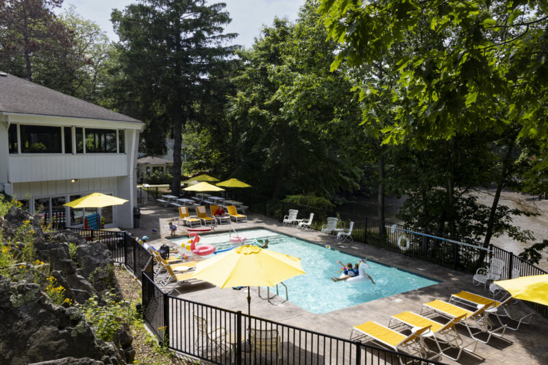 outdoor pool at Lodge on the Cove