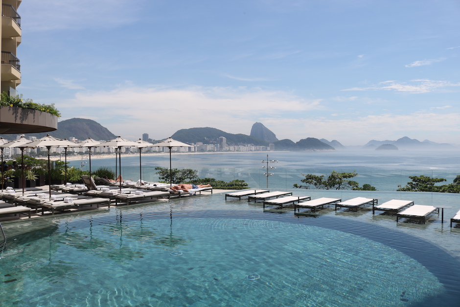 outdoor pool at Fairmont Rio de Janeiro Copacabana