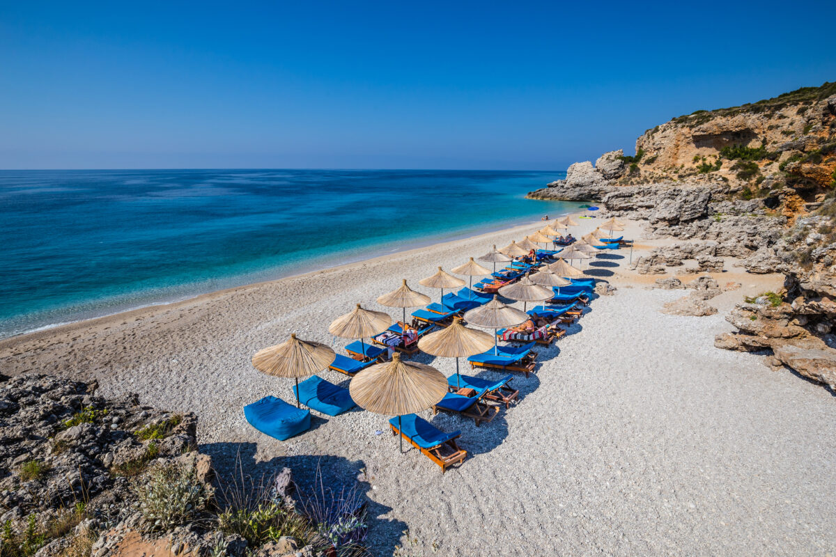 Dhermi Beach - Dhermi, Himare, Vlore, Albania