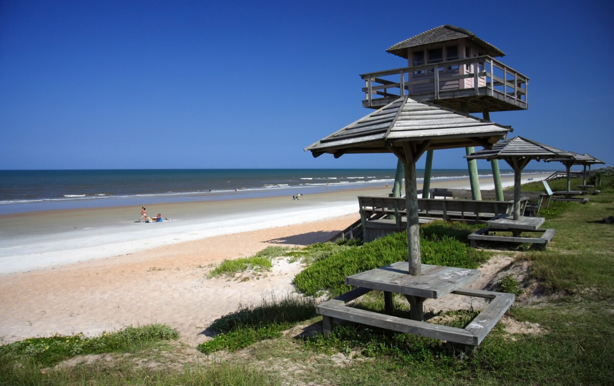 Historic Watchtower. World War II Coastal Watchtower in Flagler Beach, Florida
