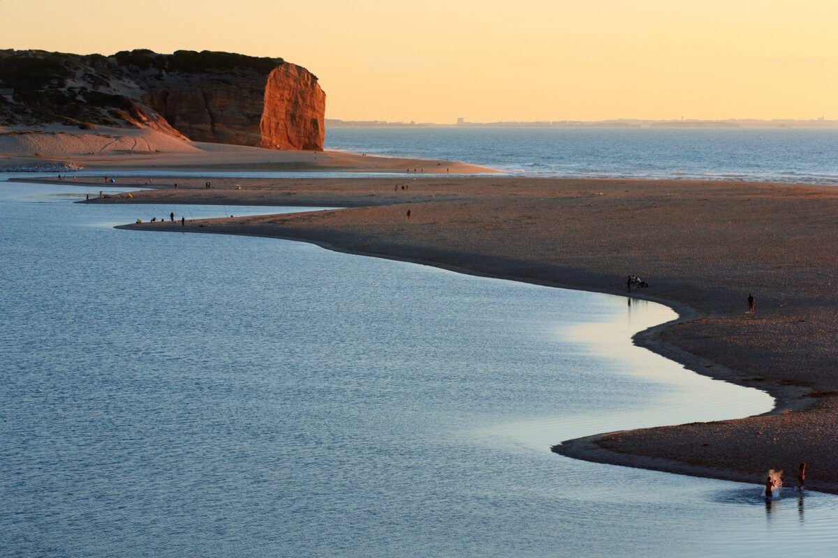 Foz do Arelho, the obidos lagoon, portugal.